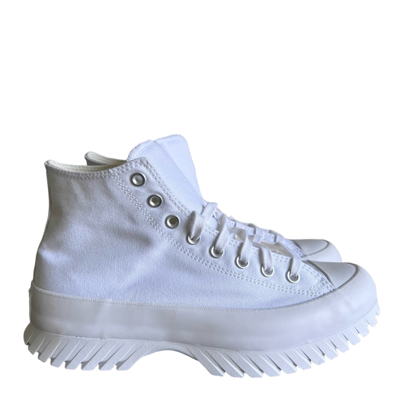 Converse Chuck Taylor All Star Lugged Hi 2.0 White Unisex Shoe Size 9.5 or 11.5